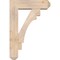 Ekena Millwork Merced Craftsman Smooth Bracket w/ Offset Brace, Douglas Fir, 7 1/2"W x 26"D x 38"H BKT0806X26X38MRC04SDF - alternate 3